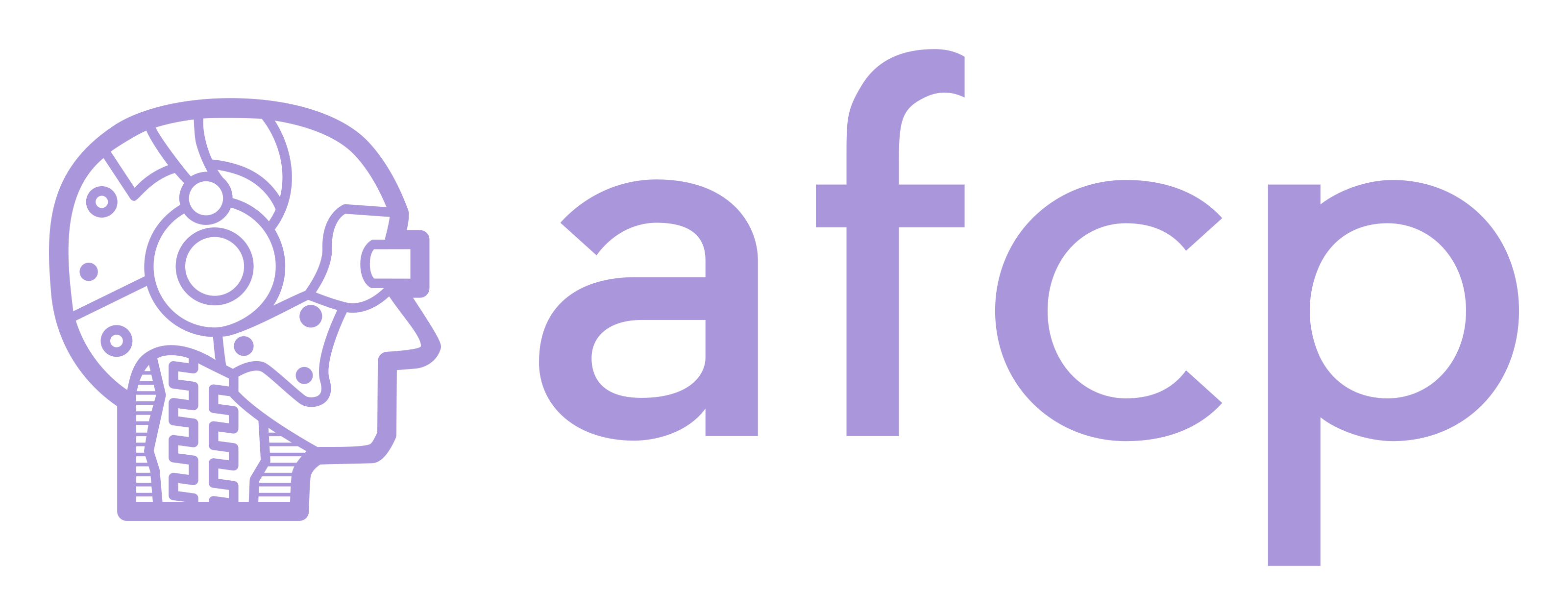 AFCP monochrome color logo without background